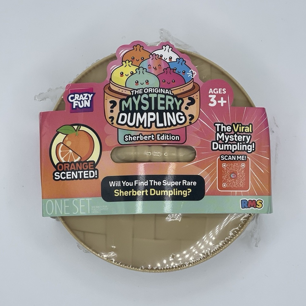 RMS Viral Mystery Dumpling Sherbert Edition Orange Scented Crazy Fun Bun Squishy
